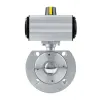 Zawór kulowy nierdzewny DN32 typ WAFER napęd pneumatyczny DA