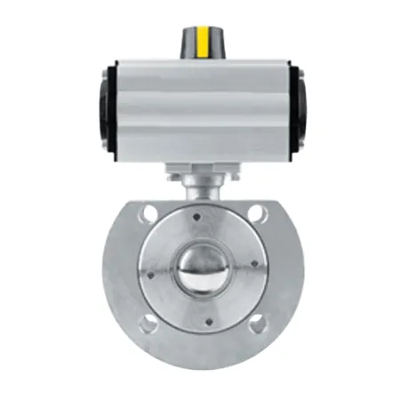 Zawór kulowy nierdzewny DN32 typ WAFER napęd pneumatyczny DA